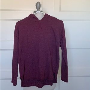 Zara Maroon Long Sleeve with hoodie
